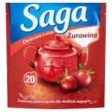 SAGA Herbata owocowa - żurawina 20 torebek ex. 34 g