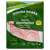 DOLINA DOBRA Kiełbasa krakowska bez konserwantów 90 g