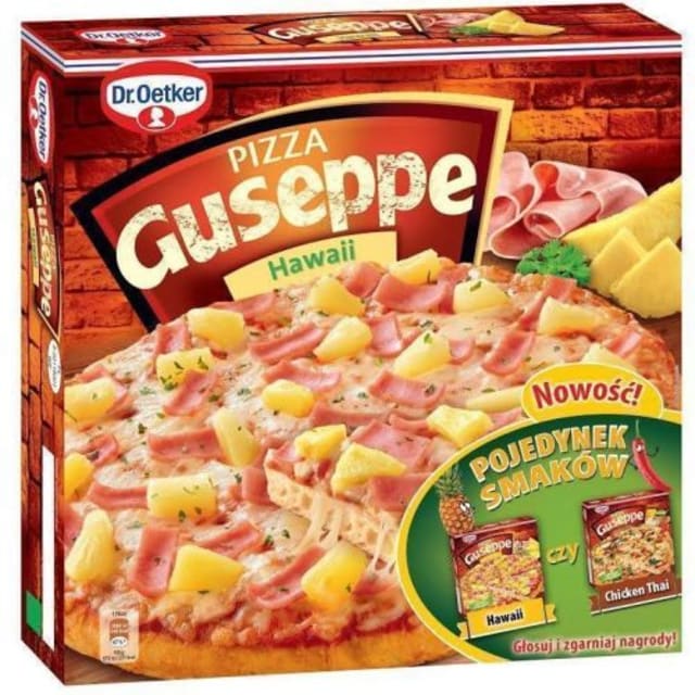 Dr Oetker Guseppe Pizza Z Ananasem I Szynka Hawaii Mrozona 410 G Frisco Pl