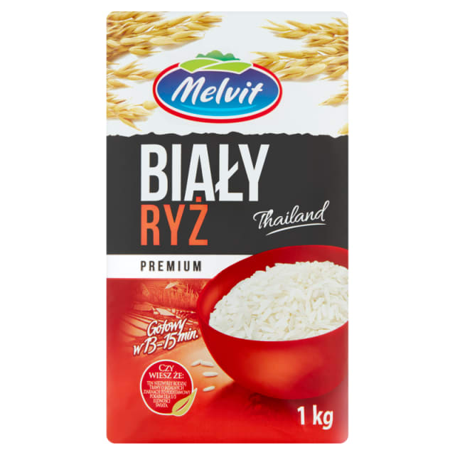 MELVIT Ryż biały długoziarnisty 1 kg - Frisco.pl