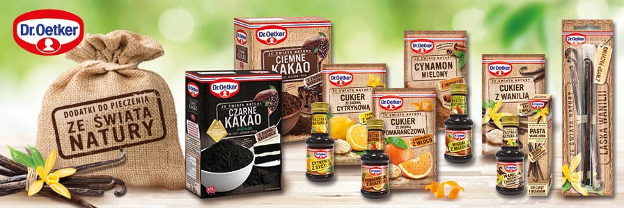 Dr Oetker jest marką istniejącą na rynku międzynarodowym od wielu lat.