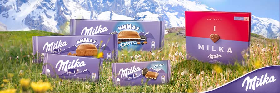 Produkty marki Milka od wielu lat podbijają podniebienia milionów klientów przynosząc im chwilę słodkiego zapomnienia oraz niezapomniane doznania smakowe.