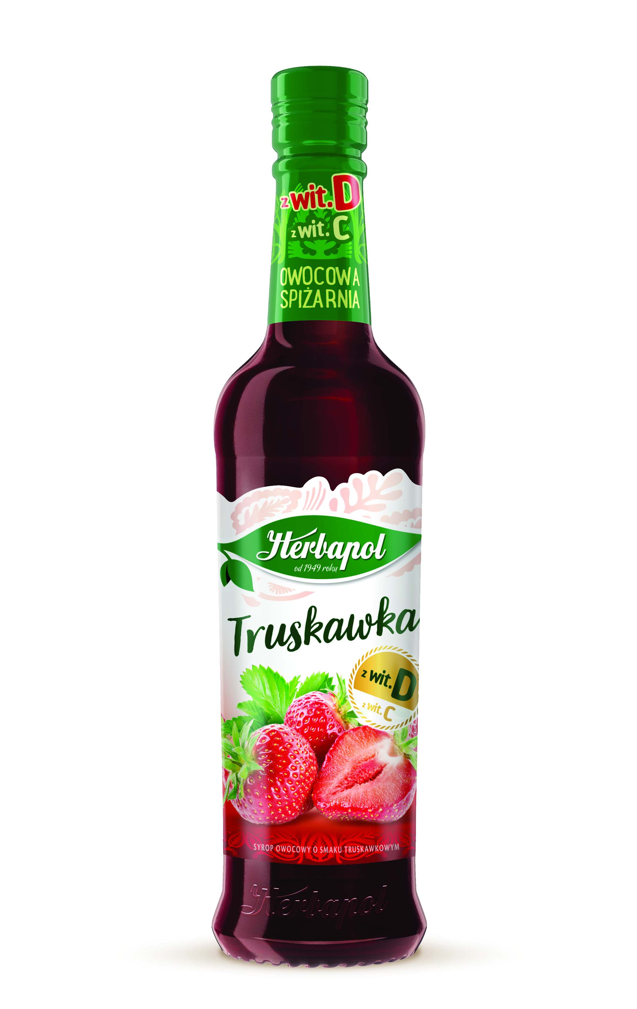 HERBAPOL Owocowa Spiżarnia Syrop truskawkowy