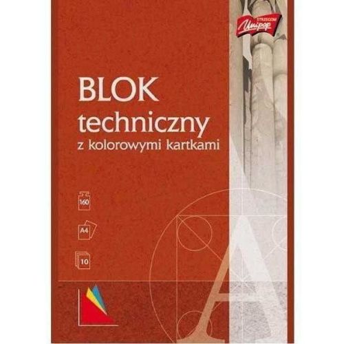 UNIPAP Blok techniczny A4 kolorowy