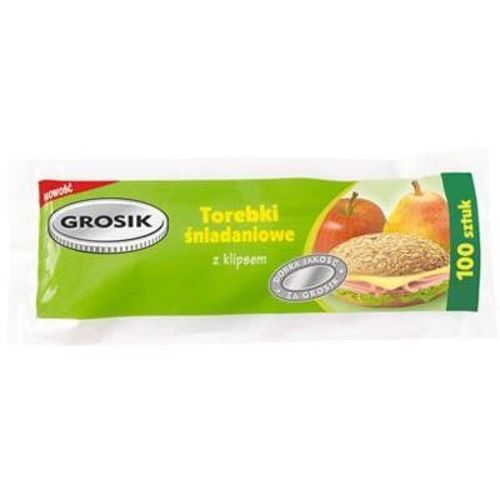 GROSIK Torebki śniadaniowe 17x24 100 szt.