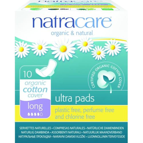 NATRACARE Podpaski ze skrzydełkami Ultra Long 10 szt BIO