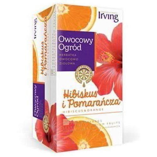 IRVING Owocowy Ogród Herbata owocowo-ziołowa Hibiskus i Pomarańcza 20 torebek (saszetki)