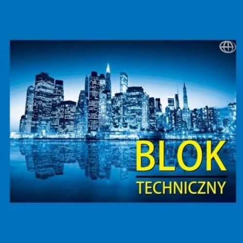 INTERDRUK Blok techniczny A4 biały 10 kartek