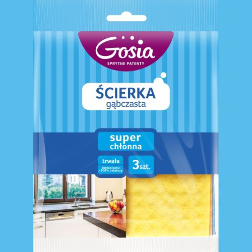 GOSIA Ścierka gąbczasta 3 sztuki