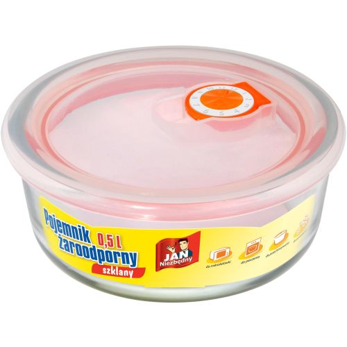 JAN NIEZBĘDNY Pojemnik żaroodporny szklany 500ml