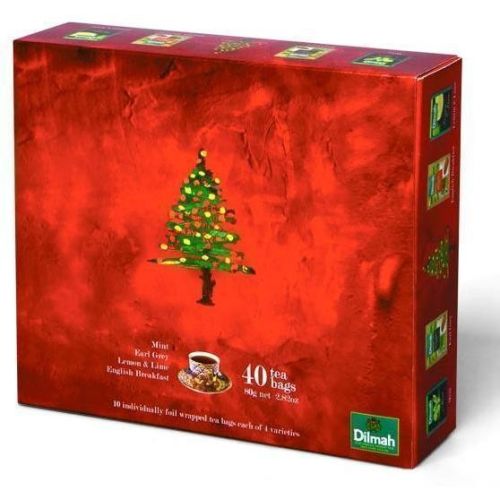 DILMAH Christmas Gift Pack Zestaw herbat 40 torebek (saszetki)
