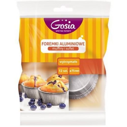 GOSIA Foremki aluminiowe (muffiny i suflet) 12 szt.