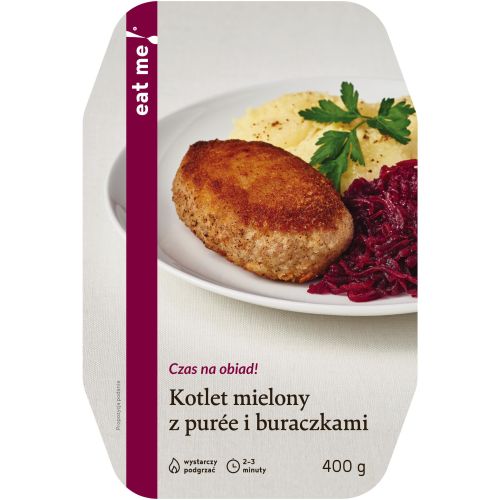 EAT ME! Kotlet mielony z pureee i buraczkami