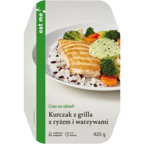 EAT ME! Kurczak z grilla z ryżem i warzywami