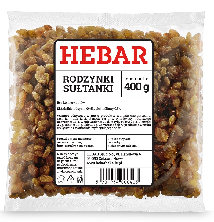 HEBAR Rodzynki sułtanki