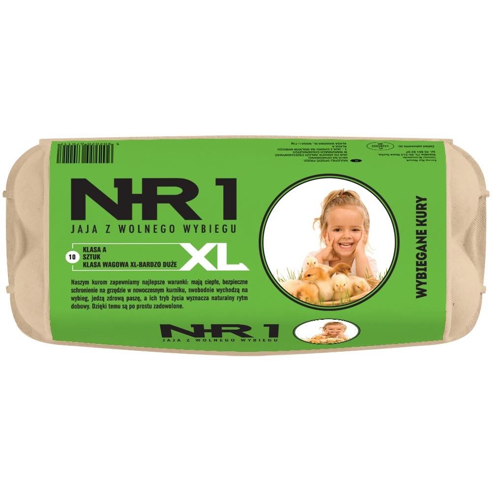 WYBIEGANE KURY Jaja kurze z wolnego wybiegu (rozmiar XL) - 10 szt.