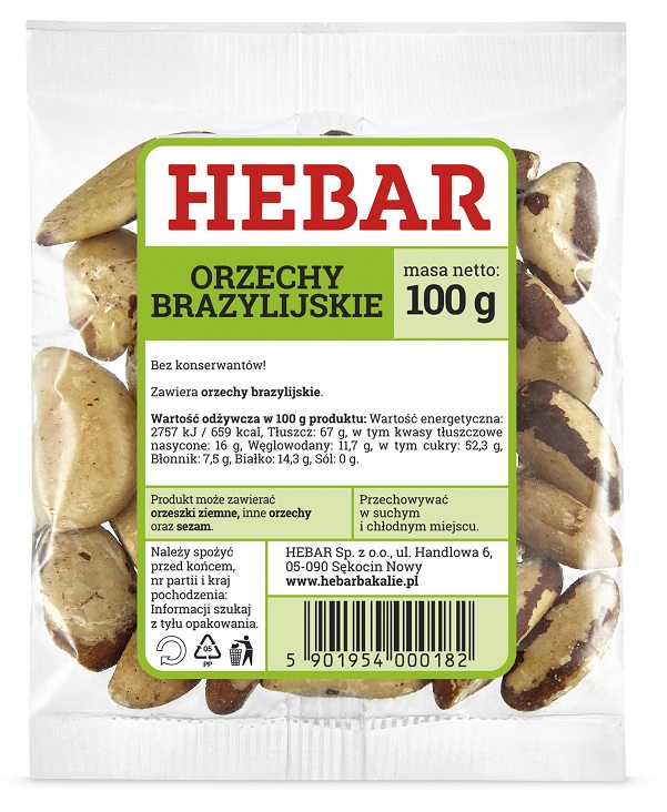 HEBAR Orzechy brazylijskie