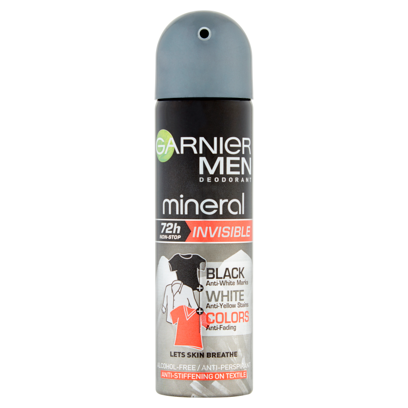 GARNIER Mineral MEN Antyperspirant w sprayu Invisible