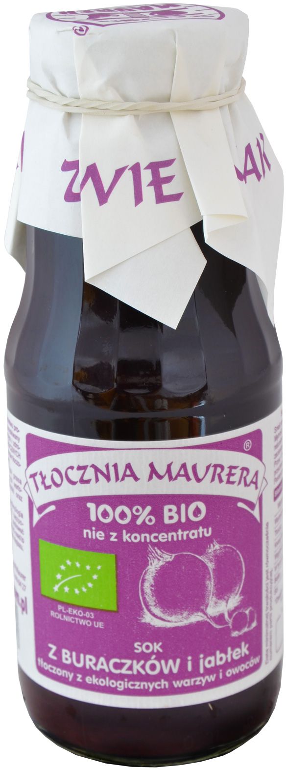 TŁOCZNIA MAURERA Sok z buraczków i jabłek BIO