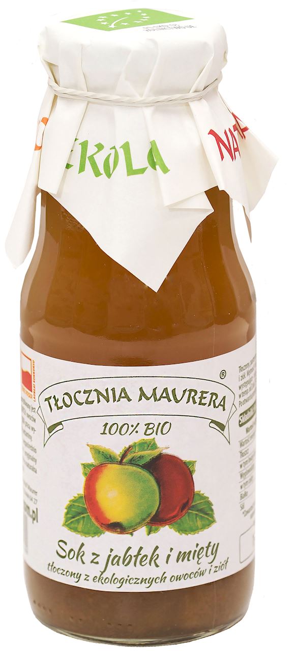 TŁOCZNIA MAURERA Sok z jabłek i mięty BIO