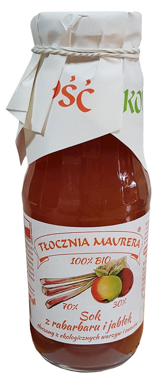 TŁOCZNIA MAURERA Sok z rabarbaru i jabłek BIO