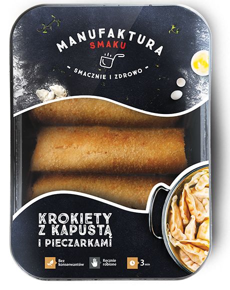 MANUFAKTURA SMAKU Krokiety z kapustą i pieczarkami