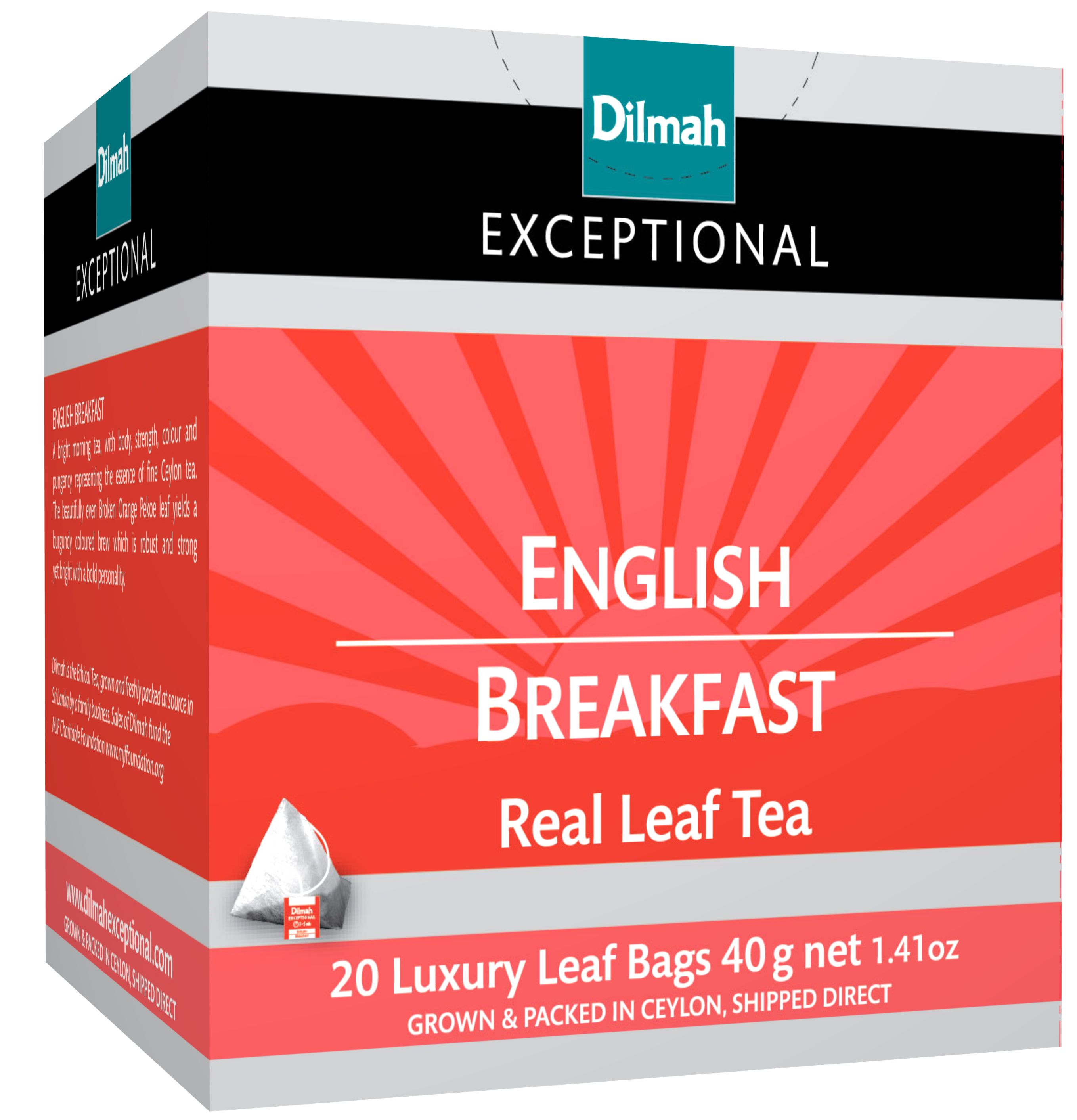 DILMAH Exceptional Herbata czarna English Brekfast 20 torebek ex.