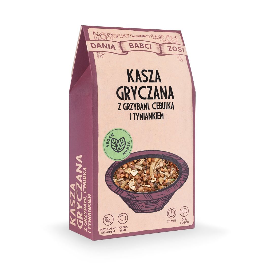 DANIA BABCI ZOSI Kasza gryczana z grzybami, cebulką i tymiankiem