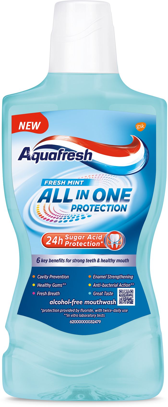 AQUAFRESH All in One Protect Plyn do plukania jamy ustnej