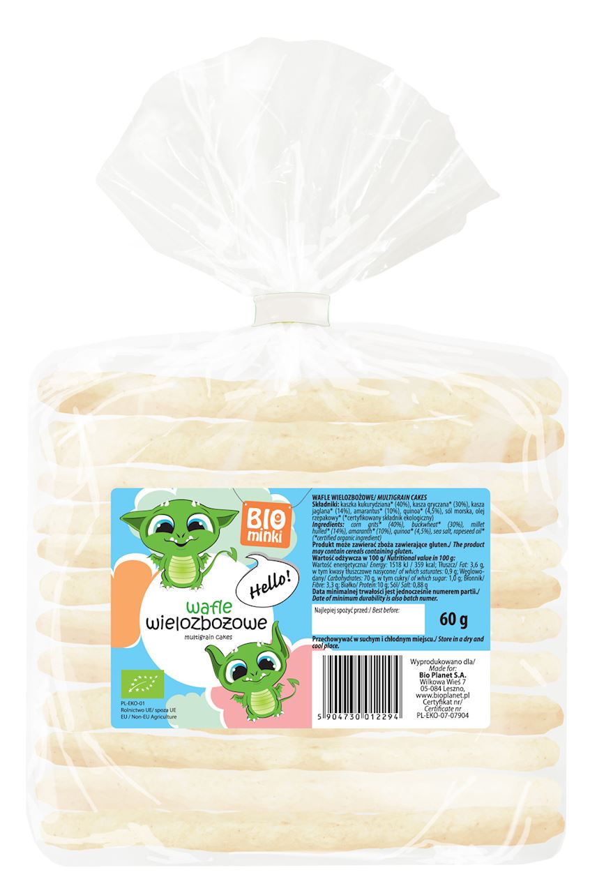 BIOMINKI Wafle wielozbożowe BIO