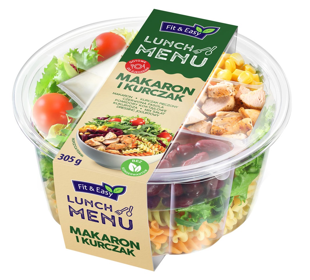 FIT&EASY Lunch menu makaron kurczak grill CL