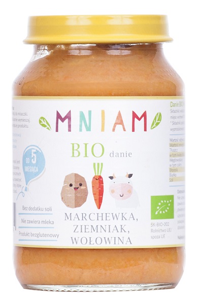 MNIAM Danie marchewka-ziemniak-wołowina od 5 miesiąca BIO