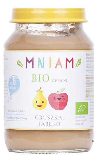 MNIAM Deser gruszka-jabłko od 5 miesiąca BIO