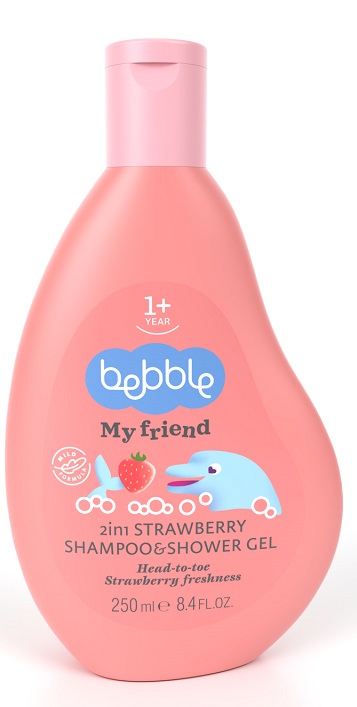 BEBBLE Szampon i żel do kąpieli 2in1 truskawka