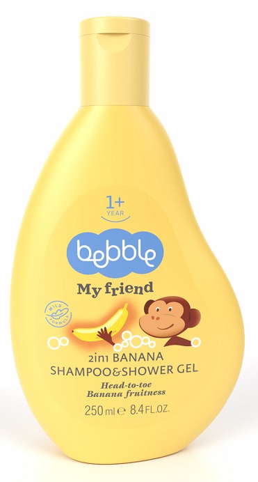 BEBBLE Szampon i żel do kąpieli 2in1 banan
