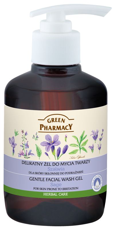 GREEN PHARMACY Żel do mycia twarzy Szałwia