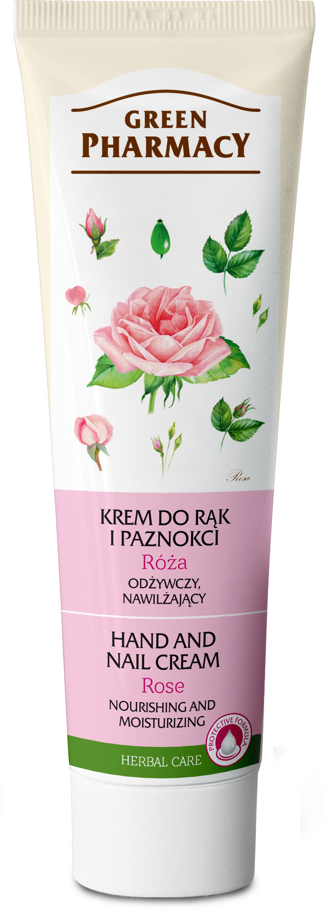 GREEN PHARMACY Krem do rąk RÓŻA - odżywczy, nawilżający