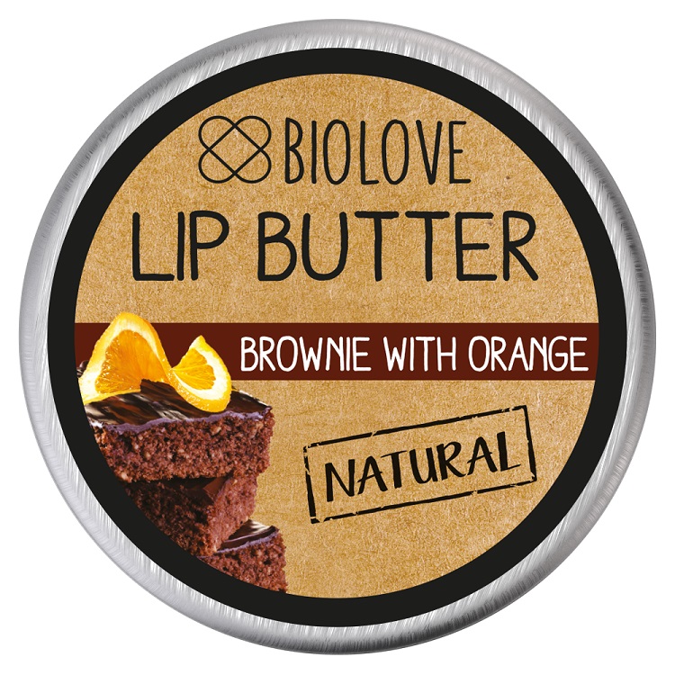 BIOLOVE Masełko do ust Brownie z pomarańczą