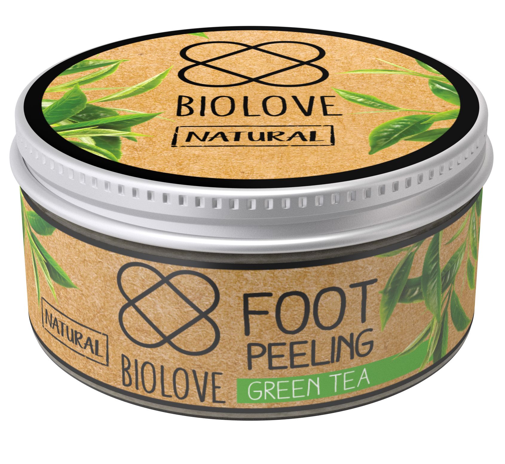 BIOLOVE Peeling do stóp Zielona herbata