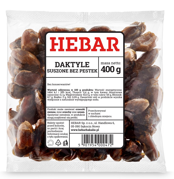 HEBAR Daktyle suszone (bez pestek)