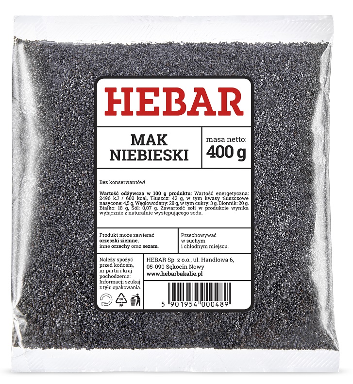 HEBAR Mak niebieski