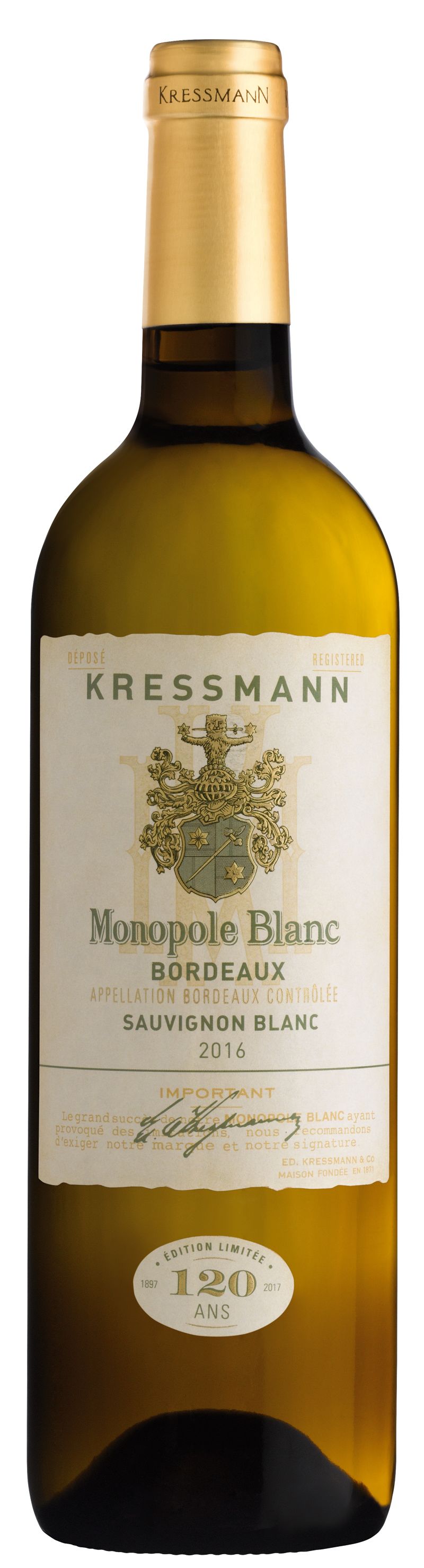 KRESSMANN MONOPOLE Sauvignon Blanc