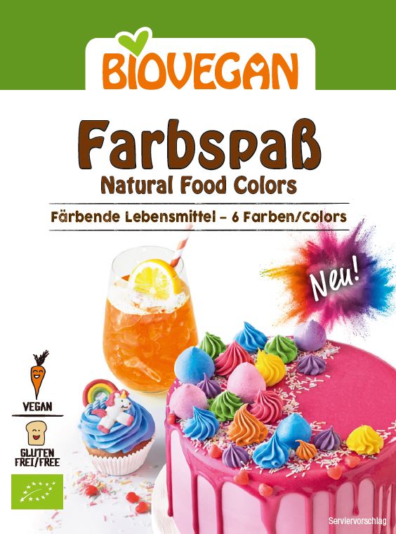 BIOVEGAN Barwniki spożywcze 5x8g BIO