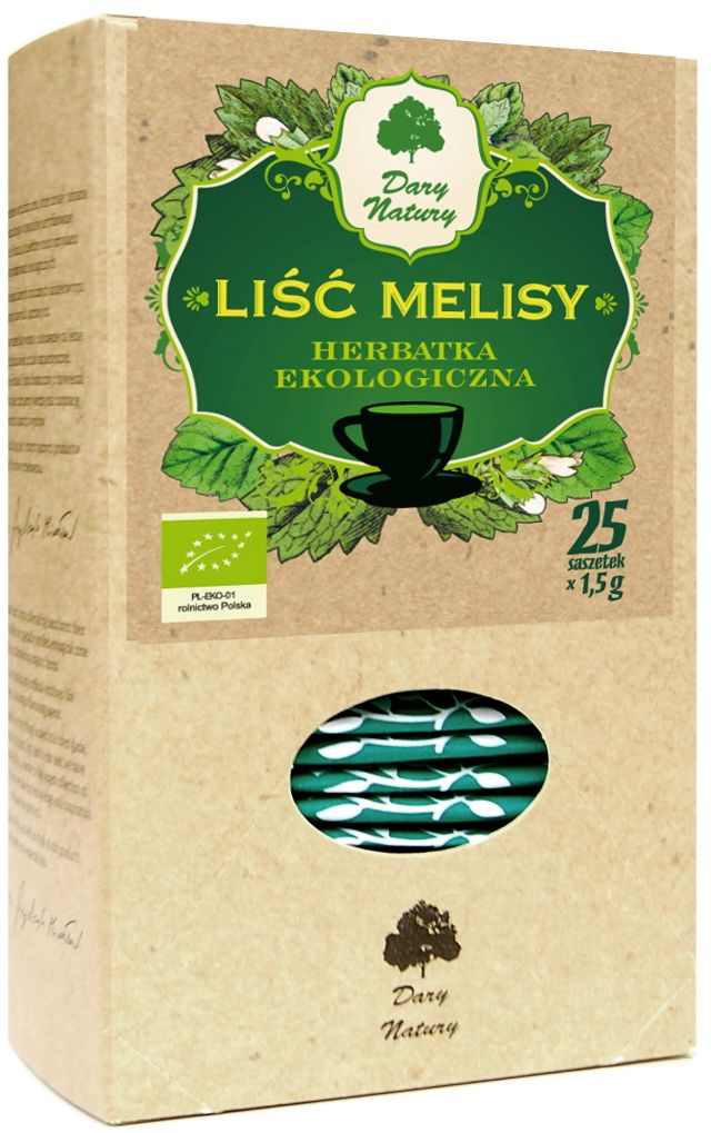 DARY NATURY Herbatka liść melisy BIO 25 torebek (saszetki)