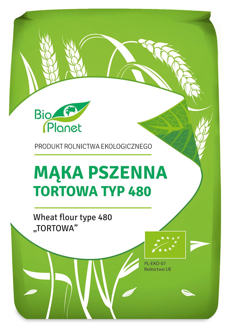 BIO PLANET Mąka pszenna tortowa (typ 480) BIO