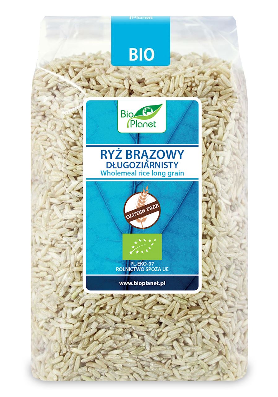 BIO PLANET Ryż brązowy długoziarnisty BIO 1 kg - Frisco.pl