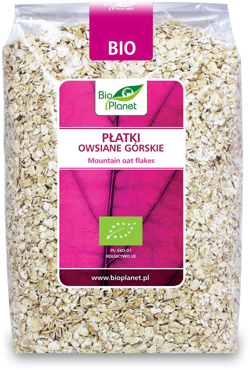 BIO PLANET Płatki owsiane górskie BIO
