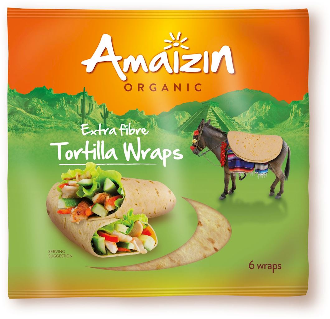 AMAIZIN Tortilla z otrębami BIO (6 szt.) 20cm