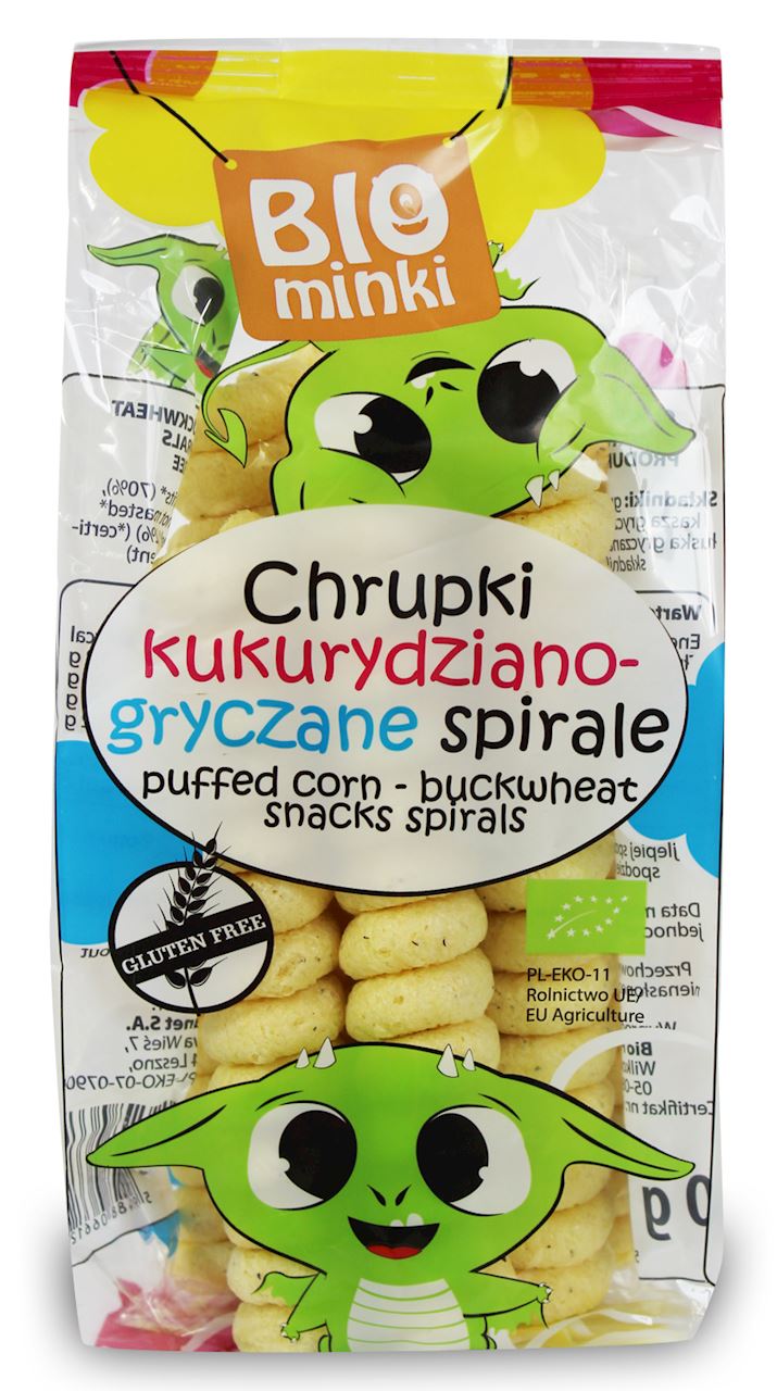 BIOMINKI Chrupki kukurydziano-gryczane bezglutenowe BIO