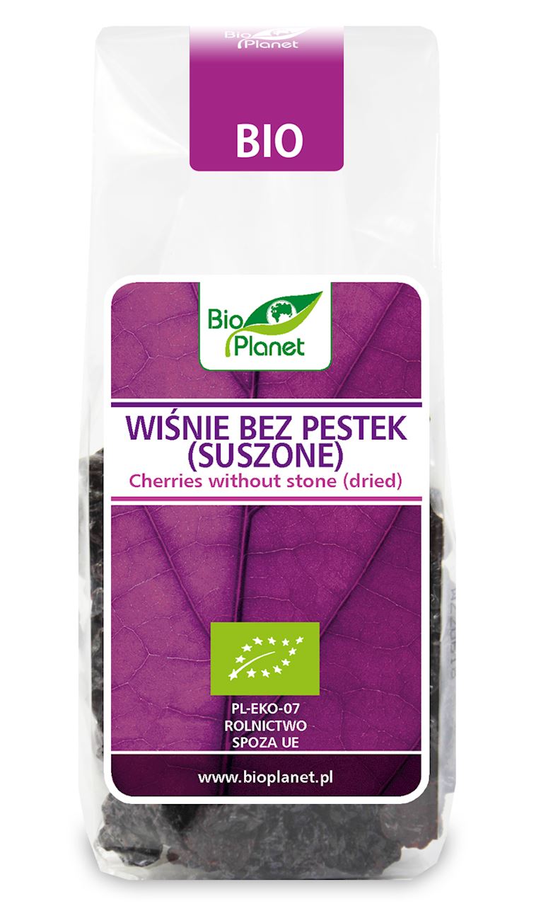 BIO PLANET Wiśnie bez pestek suszone BIO